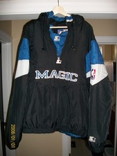 100 AUTHENTIC OG VINTAGE 1990'S ORLANDO MAGIC PULLOVER STARTER JACKET SIZE XXL