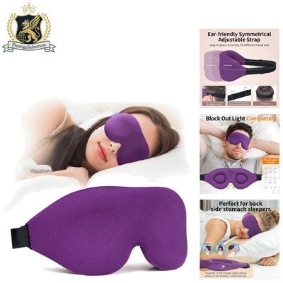 Soft and Breathable Blackout Sleep Mask: Adjustable Strap for Nighttime Bliss