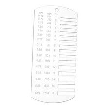 Acrylic Leather Thickness Gauge, Size Inspection Tool, Thickness Gauge for