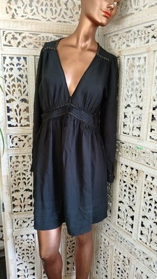Kleid von Pepe Jeans in der Gr.L , schwarz mit Perlenstickerei, leicht defekt