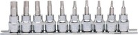 Ks Tools 918.3939 3/8'' Chromeplus Bit-Stecknuss-Satz Torx, 10-Tlg. T10-T55