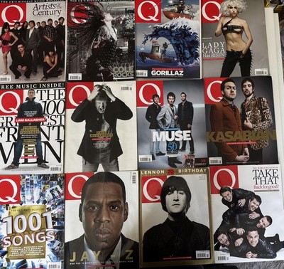 Q magazines Jan - Dec 2010. Issues 282 - 293 Lennon, Lady Gaga, Take That