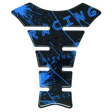3D Tankpad Motorrad Racing Design Neon Blau Schutz Optik Tankaufkleber Pad MR004