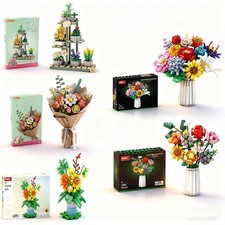 Flower Bouquet Building Blocks Set Pot Culture Romantic Lovers Holiday Gifts