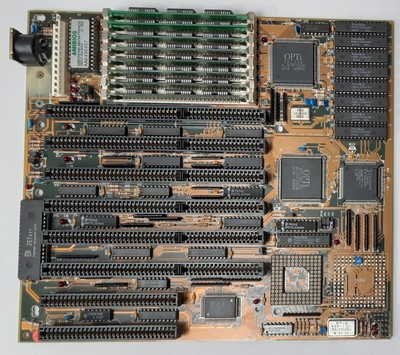 Jetway 386WB Cache III ISA retro Mainboard + 80386DX 40MHz + 8MB RAM + 256KB