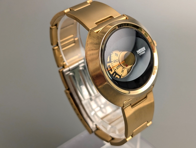 CITIZEN Independent 1481010 Gold 6038-L16304TA Black Dial Quartz