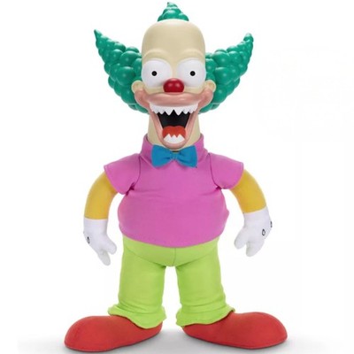The Simpsons Talking Krusty Doll Plüsch, 46 cm Good and Evil Krusty Pull Stri...