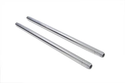 Conjunto de tubos de garfo cromados 35mm 25-1/4 polegadas comprimento total serve para Harley Davidson - Imagem 2 de 2