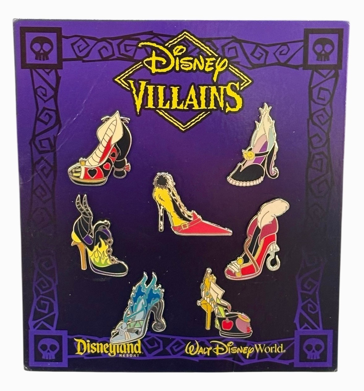 Disney Villains High Heel Shoes Pin Set of 7