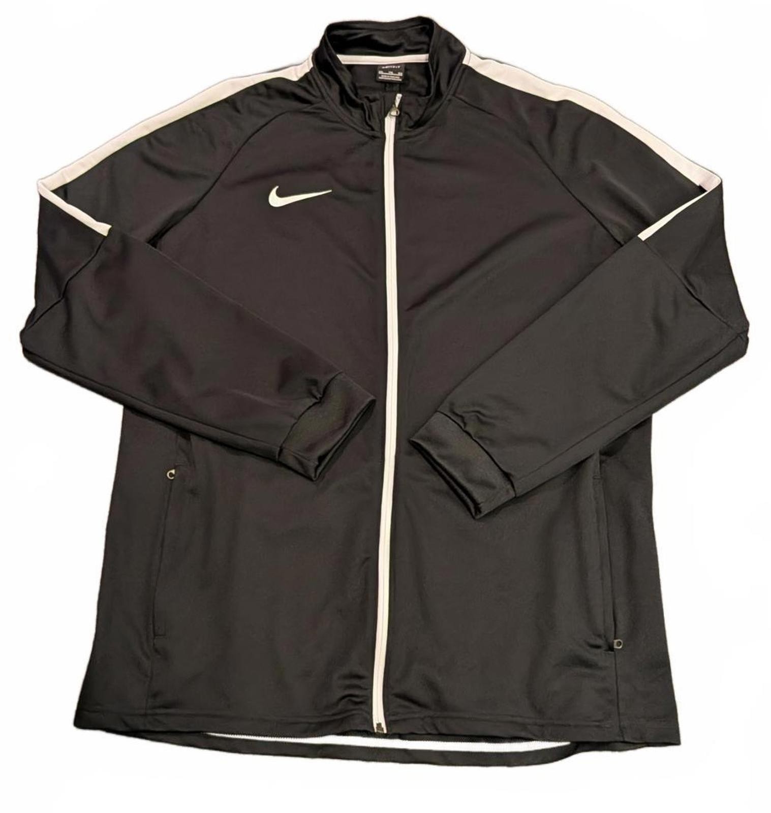 SACAI X NIKE Giacca Nike Uomo 2XL Dri FIT Nero Bianco Full Zip Manica Lunga Atletica Pista