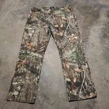 Realtree Camo Hunting Pants Cotton Blend Mens Size L Large 38x29
