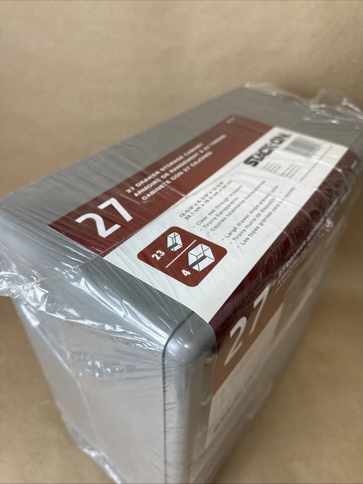 Stack-On Hardware & Craft Storage Cabinet 27 Drawer Organizer Made In USA - Image 3 of 4