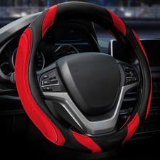 Coprivolante Auto in Pelle Nastro Coprivolante Antiscivolo Cuoio Universale - Miniatura 1
