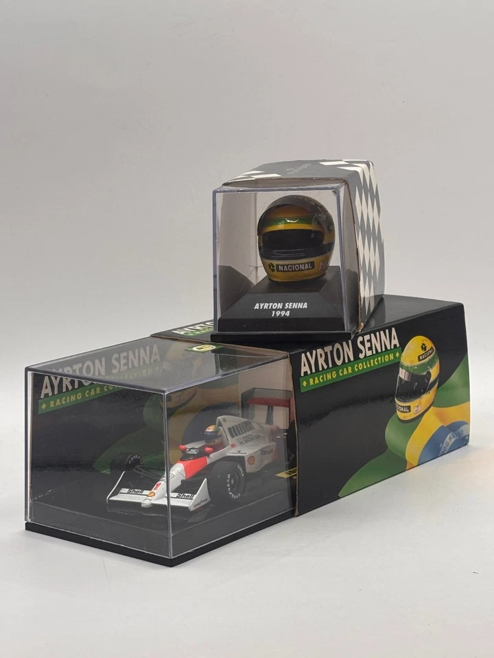 McLaren MP4/5 1989 V10 HONDA Ayrton Senna 1:43 Livrea Originale + CASCO SENNA - Immagine 2 di 4