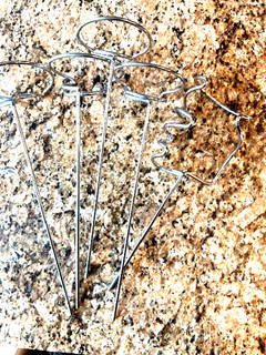 Outdoor Drink Holder Stakes Set Of 5 Chrome For Beach Camping Parties