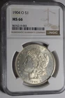 1904 O Morgan Silve Dollar NGC MS66 #003