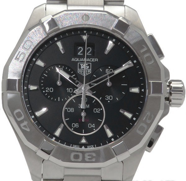 TAG Heuer Aquaracer Chronograph Quartz Watch CAY1110.BA0927 Black Dial Men's