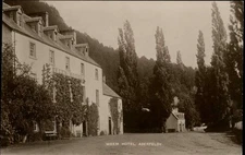 ABERFELDY SCOTLAND Weem Hotel Antique RPPC Real Photo Postcard
