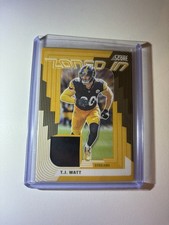 2025 Panini Score Zoned In T.J. Watt #ZON-TWT Steelers Jerseys NFL Card