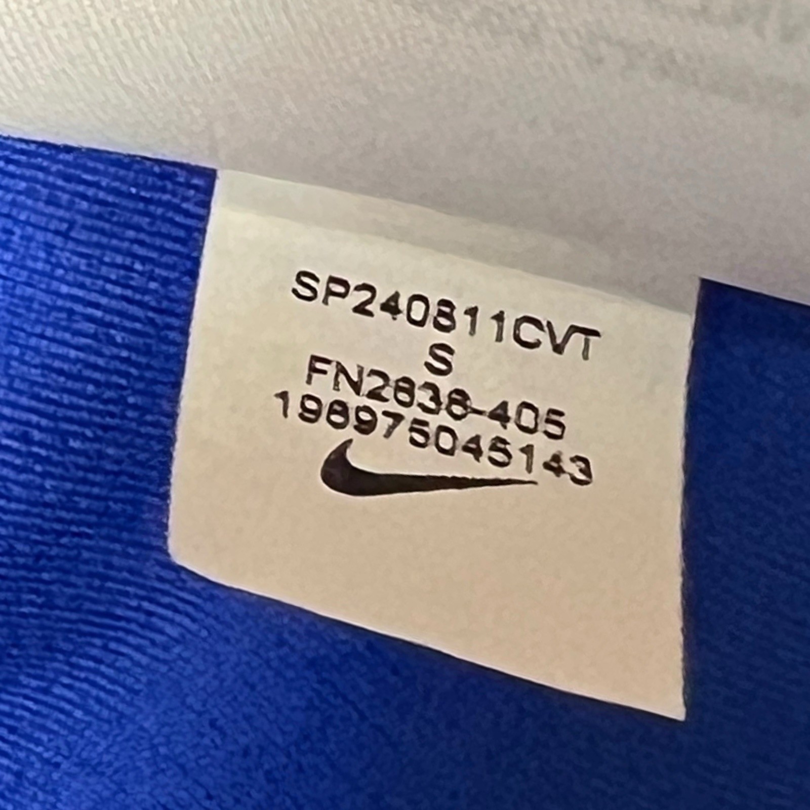 Nike Small Running Quarter Zip Pullover Blue Whit… - image 10