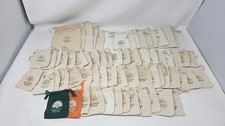 Lot of 67 Canvas Bags Multipurpose Drawstring Storage Pouches Mindful Souls Logo