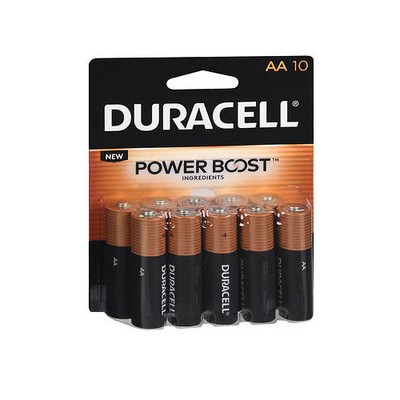 Power Boost Alkaline Batteries Aa 10 Count  by Duracell
