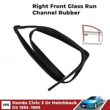 For Honda Civic 3D CX DX Hatchback 1992-95 Glass Run Channel Weatherstrip Right