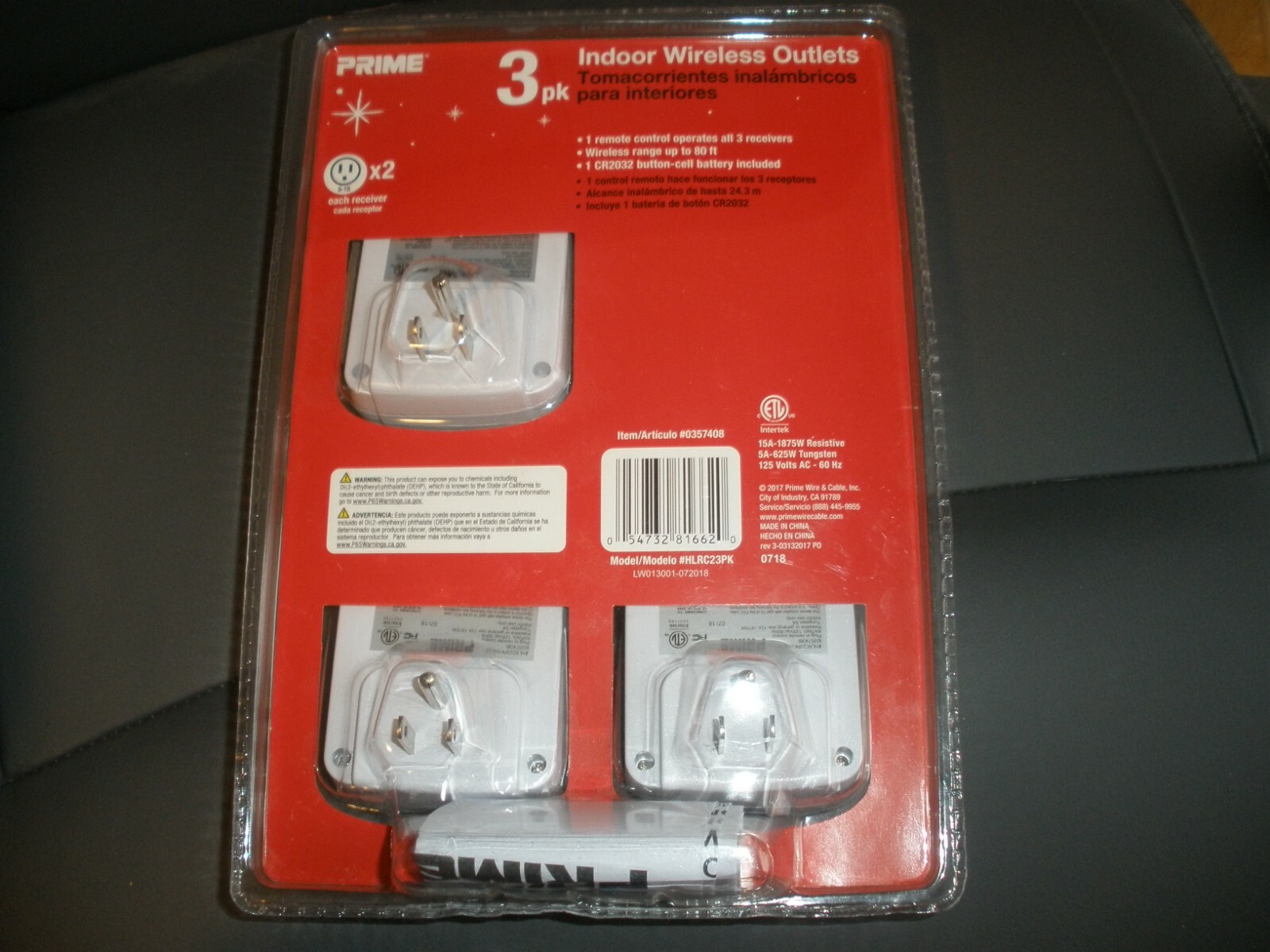 Prime Box Outlet NEW Prime Indoor Wireless Outlets with Remote Control. 3 Pack #0357408 ...