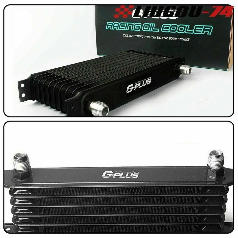 15 Row 10AN Universal Performance Alumium Engine Oil Cooler + Filter Adapter New Foto 3 de 4