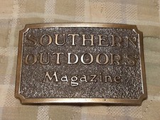 Southern Outdoors Magazine Vintage Belt Buckle The Great American Buckle Co 1982