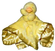 3H WOW LN CARTER'S Duck Ducky Duckling Plush Satin Lovey Security Baby Blanket