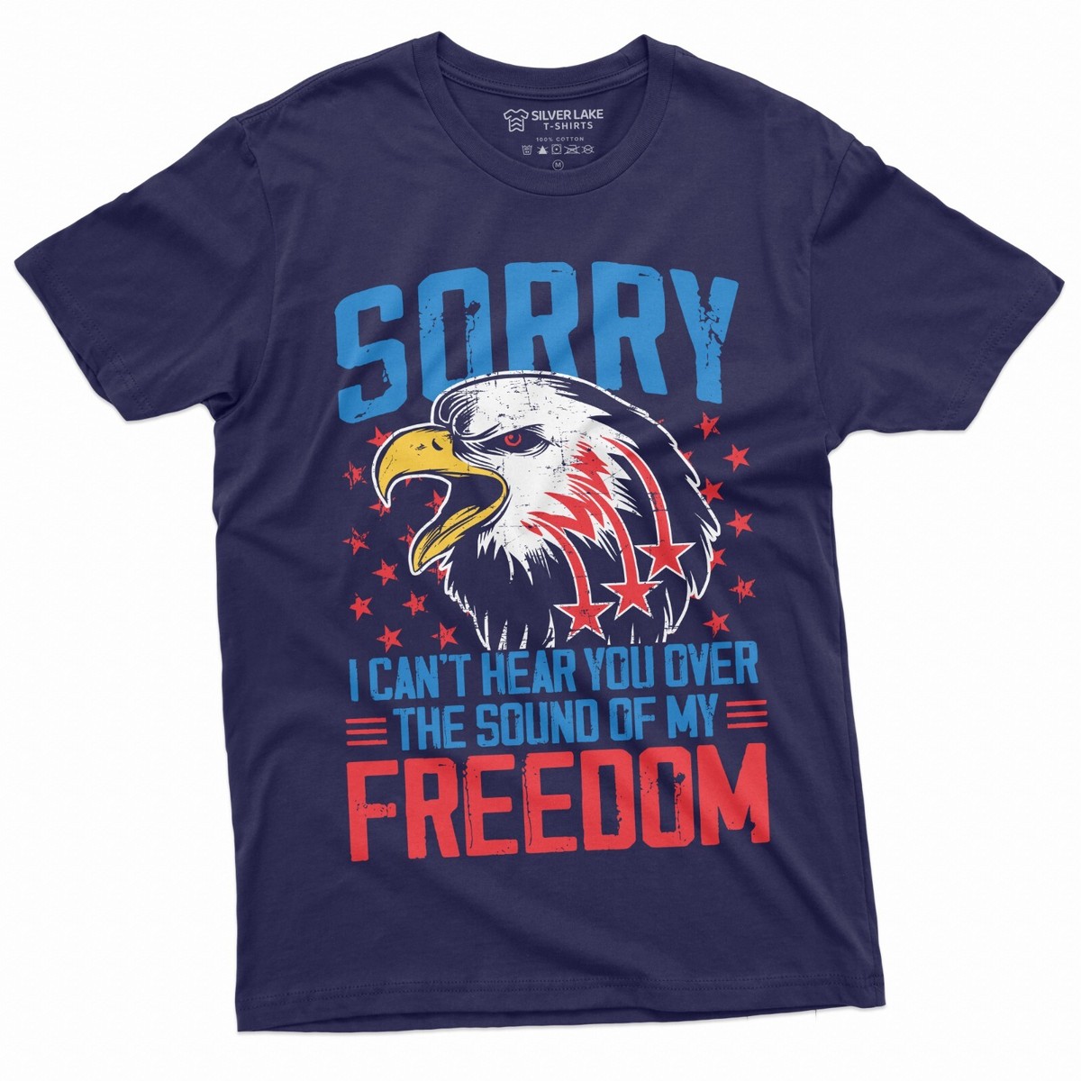 American Flag Shirt 4th Of July Patriotic Freedom USA Flag Eagle T