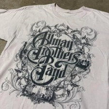 2011 The Allman Brothers Band tour Reprint White T shirt classic NH17971