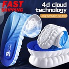 4D CLOUD TECHNOLOGY Insoles Hiking Trainer Inner Soles Inserts Breathable,45-46