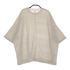 veritecoeur VCK-243 Size 1 Cotton Silk Crew Neck knit beige 5-0411M♪