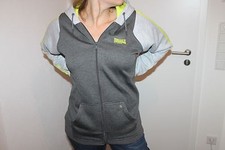 Lonsdale London Donna Giacca Felpa Maglione Grigio Giallo TAGLIA XS O XL Nuovo