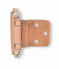Pair 3/8" Inset/Offset Copper Self Closing Hinges