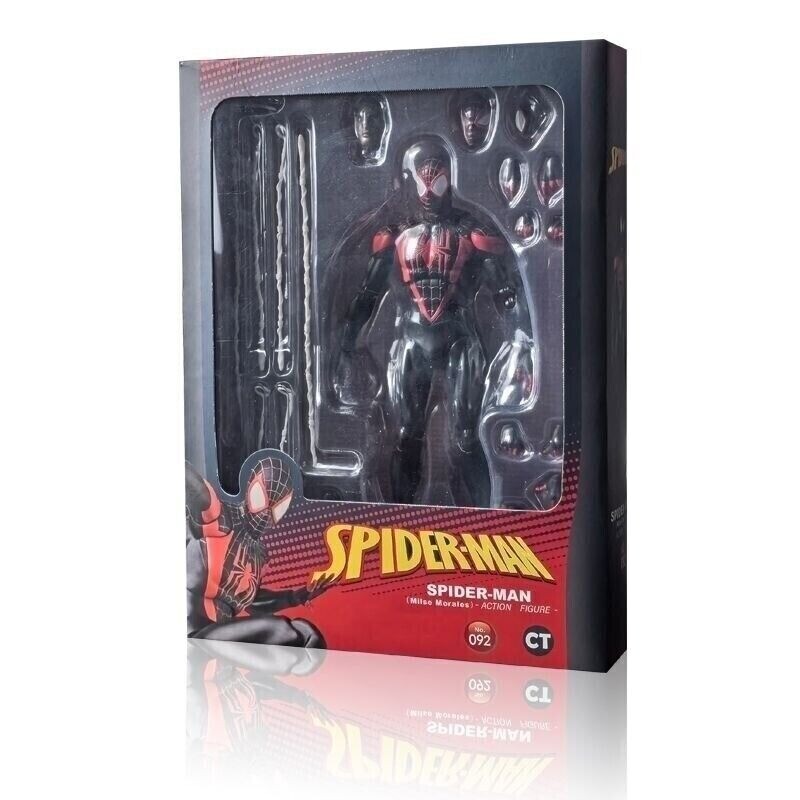 In Stock CT Ver MAF092 Miles Morales Spider-Man Action Figure Toy