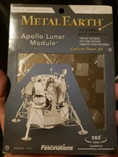 Fascinations Metal Earth APOLLO LUNAR MODULE 3D Laser Cut Steel Model Kit Silver