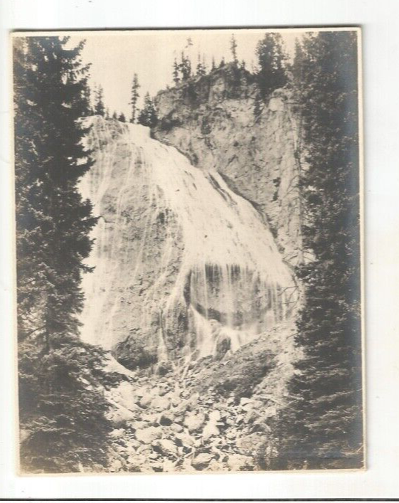 RP MONTANA YELLOWSTONE NATIONAL PARK REAL PHOTO  HAYNES PHOTO OUZEL FALL BECHLER
