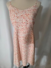 Gap Peach floral sun women dress size M       D286
