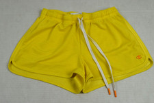 Vintage Shorts Champion Size S Y2K Lemon Yellow Orange Detail Mesh Lined