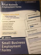 Adams Small Business Employment Forms, 20 Forms, HV100