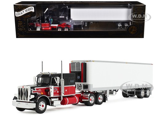 PETERBILT 359 W/SLEEPER & REEFER TRAILER "PIRKLE" 1/64 BY DCP/FIRST GEAR 69-2017
