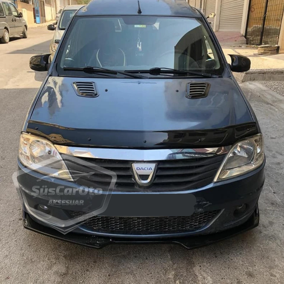 For Renault Dacia Logan 2009-2020 Batman Bat Wing Mirror Cover Piano Black Pair - Image 2 of 4