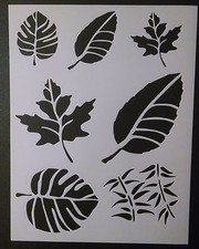 Leaf Leaves Branch Nature Multiple 8.5" x 11" Custom Stencil FAST FREE SHIPPING
