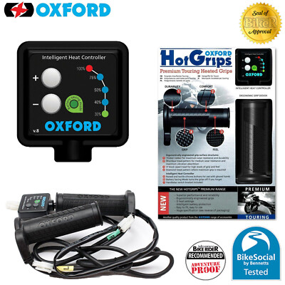 Oxford Heated Grips OF691 – 12v Touring Motorcycle Grips For All-Weather Riding Comfort