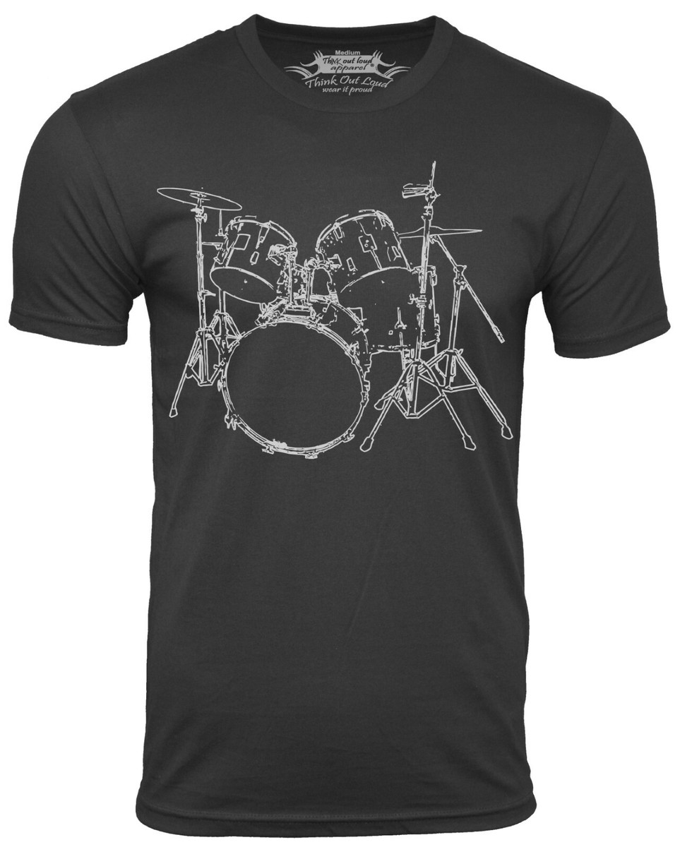 T-shirt Urgence Jantes Drummer Batterie – Homme – Coton – Gildan – Neuf Sans étiquette