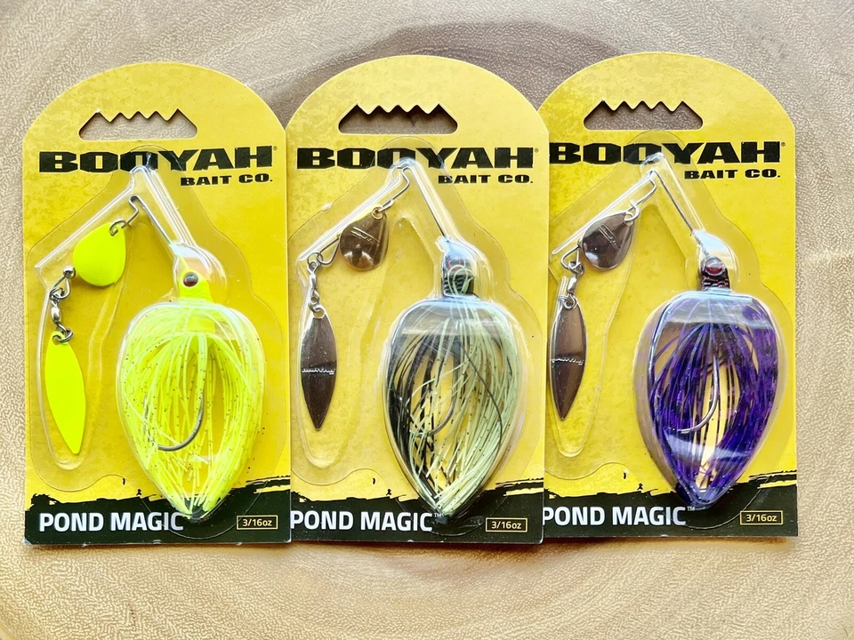 Booyah Pond Magic (Lote de 3) Spinnerbait, Bajo, ¡Nuevo! ¡Envío gratis! ¡NUEVO CON ETIQUETAS! Foto 4 de 4