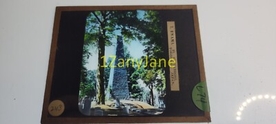 L74 HISTORIC Glass Magic IROQUOIS AREA T ENAMI 243 TALL STONE MONUMENT